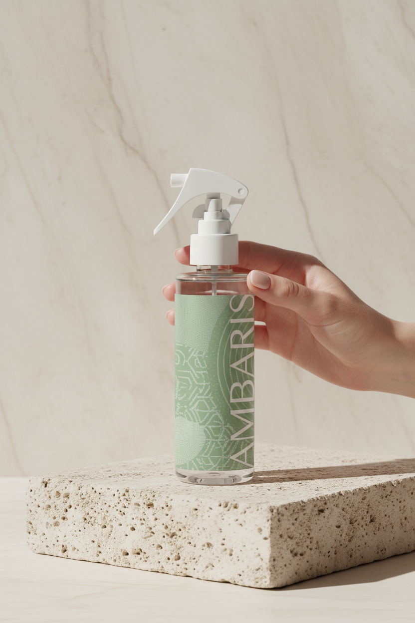 Home Spray Latte Pistacchio - Fotografia Minimalista