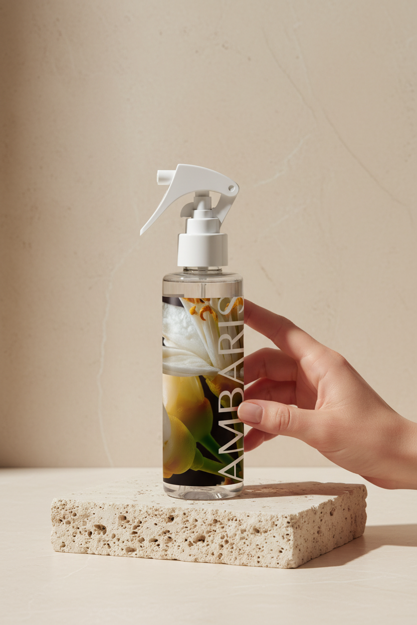 Home Spray Vanille Blanche - Versão com vidro transparente