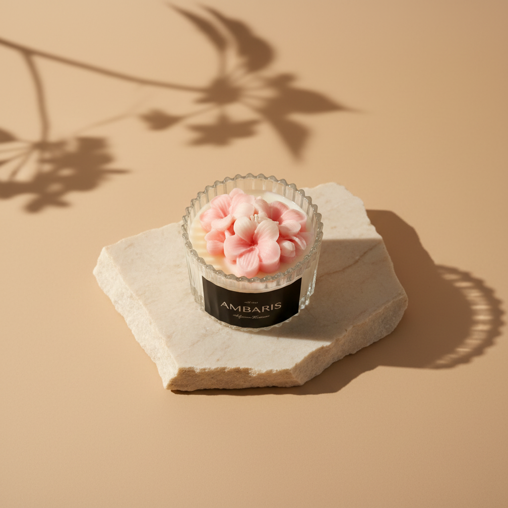 Vela Aromática Flor de Cerejeira - Vista Superior