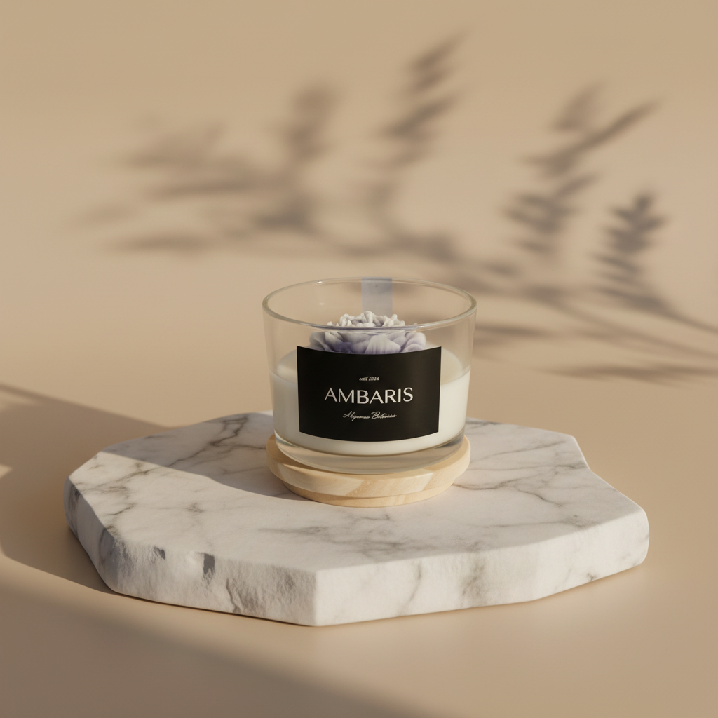 Vela Aromática Flor de Figo - Fotografia de Produto