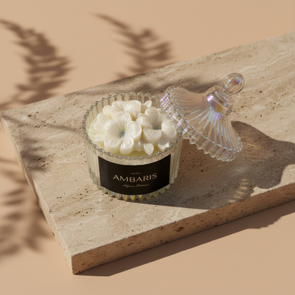 Vela Aromática Vanille Blanche - Vista Superior